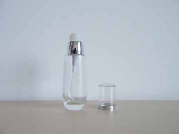 25ml che spruzza le bottiglie di vetro vuote per i cosmetici del fondamento con la pompa & il cappuccio del PESO