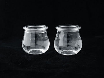 La bevanda di vetro trasparente glassata di stampa su ordinazione imbottiglia 110ML con il cappuccio dei pp